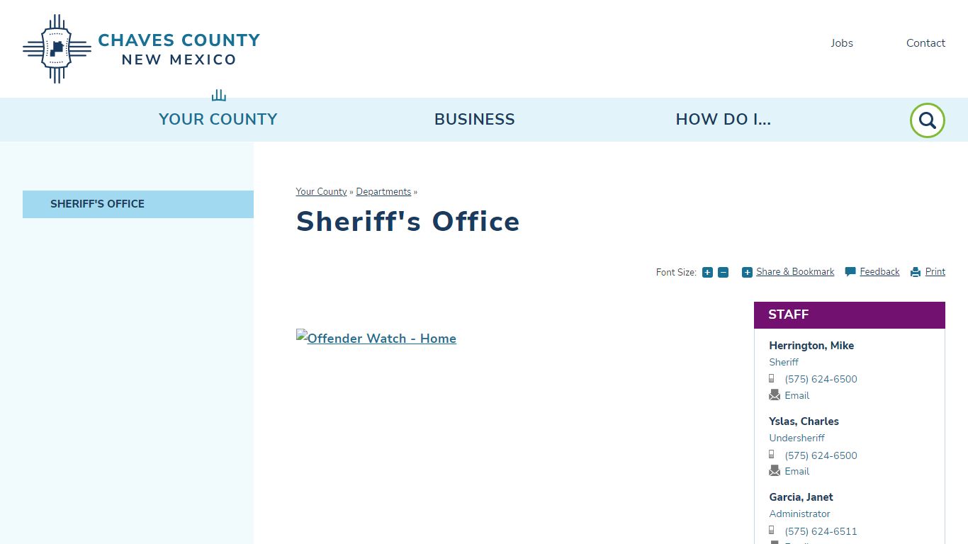 Sheriff's Office | Chaves County, NM